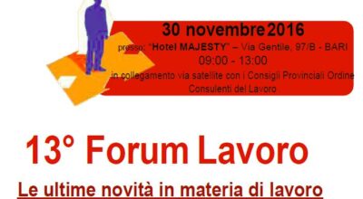 13° Forum Lavoro