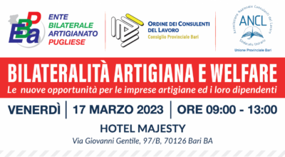 Bilateralità artigiana e welfare