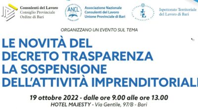 Le novità del decreto trasparenza – La sospensione dell’attività imprenditoriale