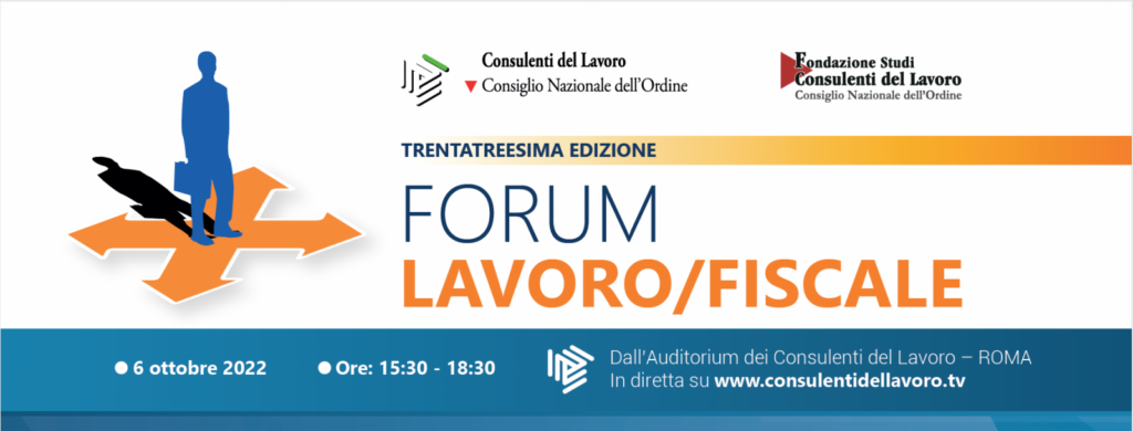 33sima edizione “Forum Lavoro/Fiscale”