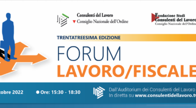 33sima edizione “Forum Lavoro/Fiscale”