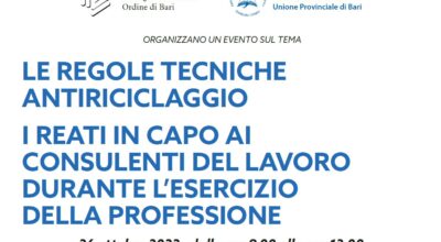 Le regole tecniche antiriciclaggio – I reati in capo ai Consulenti del lavoro durante l’esercizio della professione
