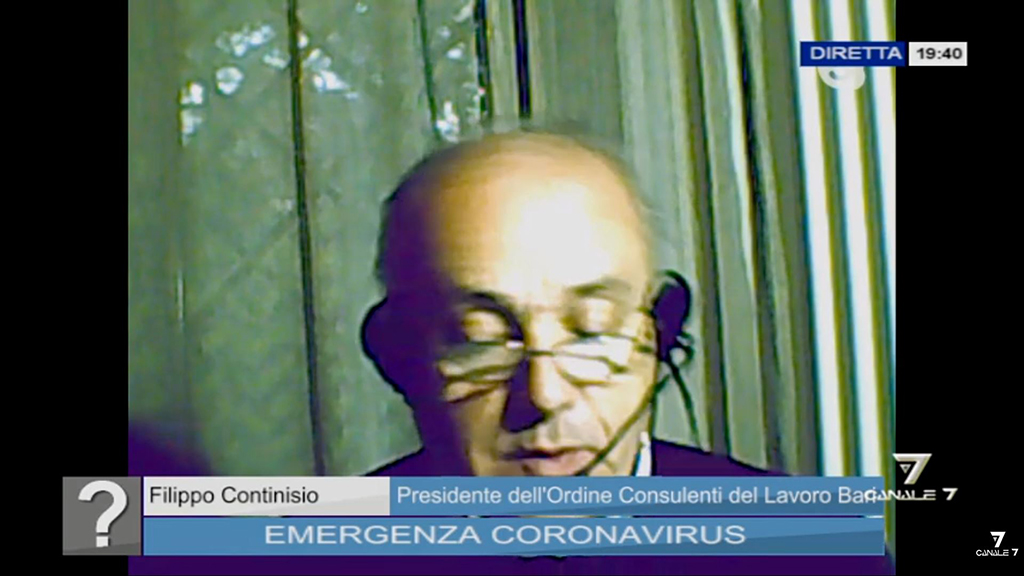 Intervento del Presidente del CPO Continisio a Canale7