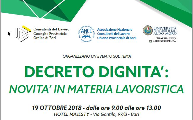 Decreto dignità: Novità in materia lavoristica