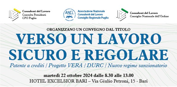 Verso un lavoro sicuro e regolare
