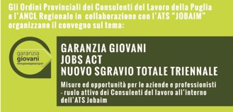 Garanzia Giovani – Jobs Act – Nuovo Sgravio Totale Triennali